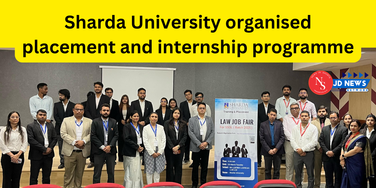 Sharda University organised placement and internship programme